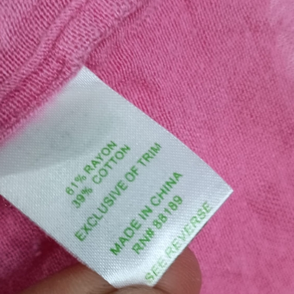 Lilly Pulitzer Blouse in Pink Size Small - Picture 5 of 6